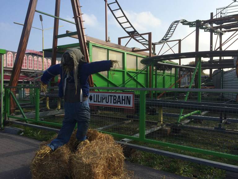 A rather terrifying scarecrow